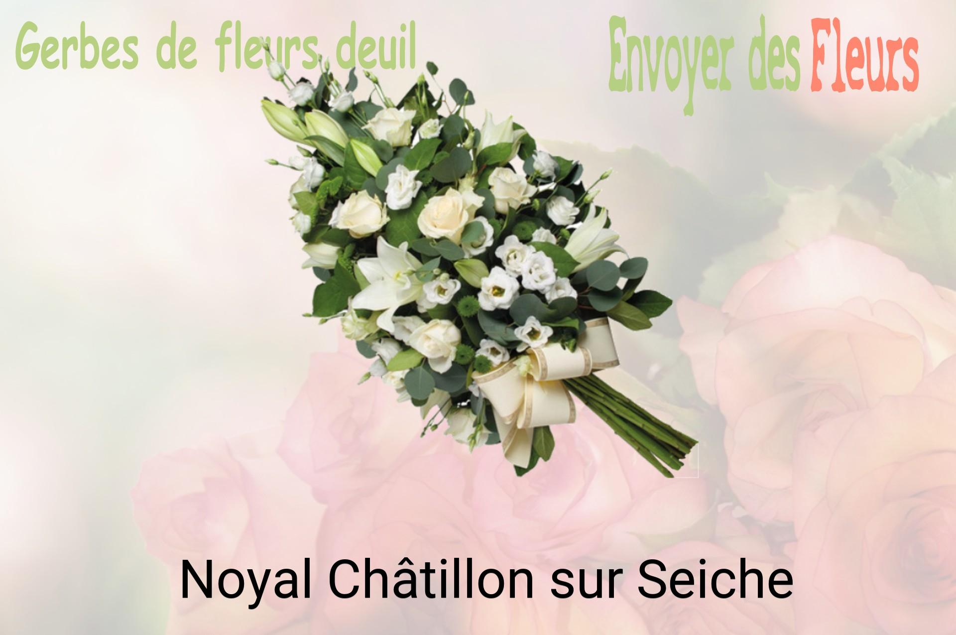 Gerbe de fleurs de deuil livrée à Noyal-Châtillon-sur-Seiche